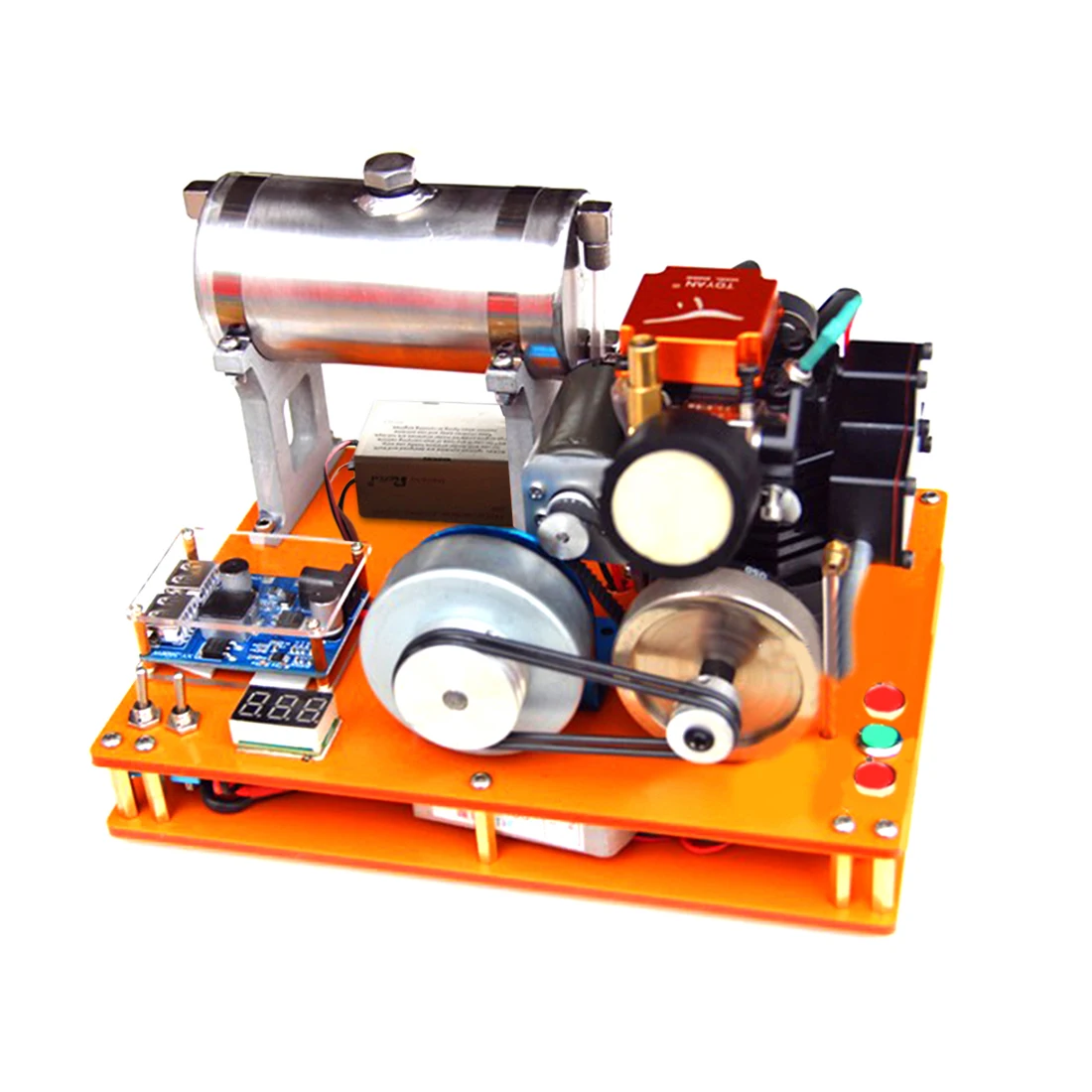 

NFSTRIKE TOYAN Four-stroke Gasoline Engine DIY 12V Generator Science and Education Laboratory Engine