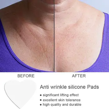 

Silicone Transparent Removal Patch Reusable Anti Wrinkle Breast Flesh Chest Chest Pad Lifting Face Skin Care Patch Aging An C8S8
