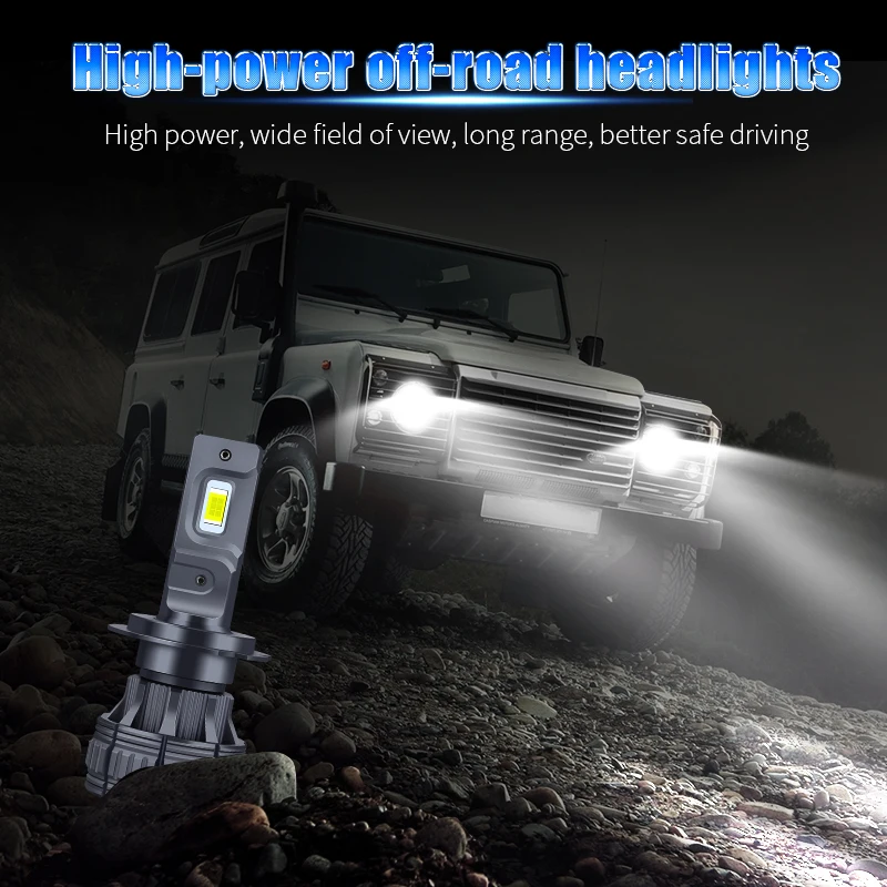 2 шт. автомобильная светодиодная лампа для фары Противотуманные H11 9006 HB4 9005 HB3 H4 H7 H8 H1 Форд Фокус mk2 3 mk3 fiesta mk7 mondeo