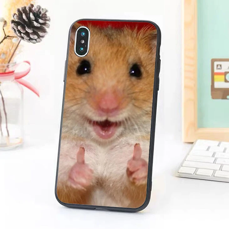 Bernandez 5 5S SE 6 6S TPU чехол для телефона iPhone 7 8 Plus X Xs Max XR Забавный хомяк Cut |