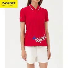Поло Team Russia OFA119-067/001-RED женское с коротким рукавом