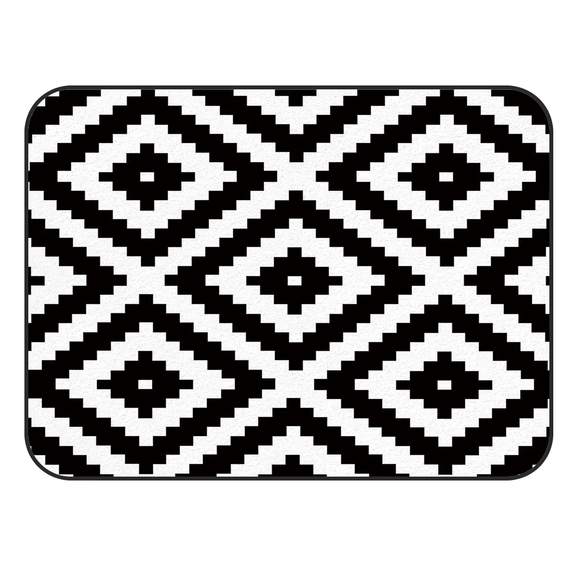 CHARMHOME мягкий Противоскользящий ковер черный белый простота плоского геометрический ковер для гостиной коврик для спальни домашний декор