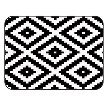 CHARMHOME мягкий Противоскользящий ковер черный белый простота плоского геометрический ковер для гостиной коврик для спальни домашний декор