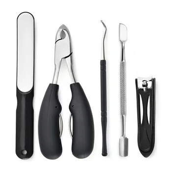 

5 Pcs/Set Nail Clipper Stainless Steel Clippers For Thick Ingrown Toe Nail Heavy Duty Precision Nail Scissor Cut Toenails Tool