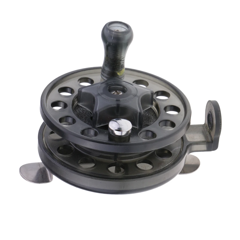Mini Ice Fishing Reels Lightweight Rock/Fly Fishing Reel Fishing Wheel Black