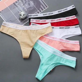

Letter Women's Panties Comfort Cotton Panty Underwear Seamless Briefs For Women Sexy Low-Rise Panty Intimates Breathable 2020