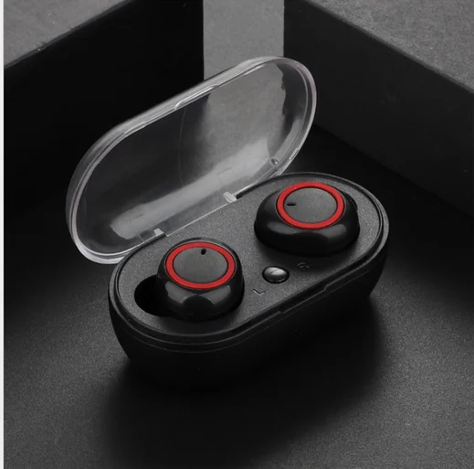 Красный W1 Bluetooth 5,0 наушники TWS беспроводные наушники Bluetooth наушники спортивные наушники гарнитура для телефона - Цвет: Красный