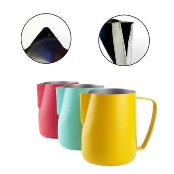 

350ml/600ml Milk Jug Stainless Steel Frothing Pitcher Pull Flower Cup Coffee Milk Frother Latte Art Milk Foam Tool Coffeware