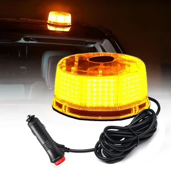 

240 LED Rooftop Rotating Strobe Light Beacon Sun Beam Emergency Hazard Amber