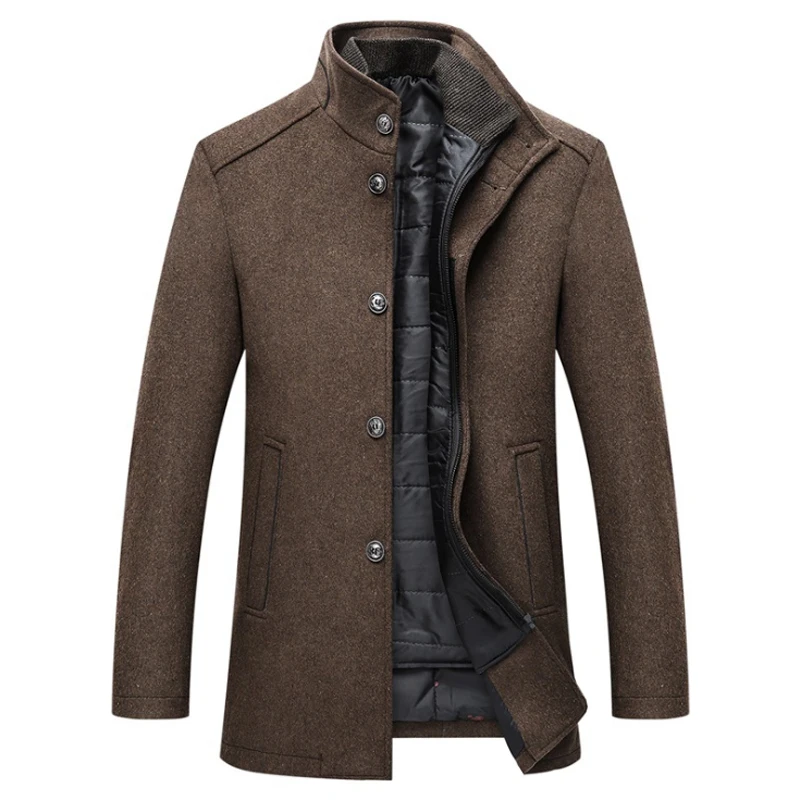 New 2020 Wool Coat Men Thick Overcoats Topcoat Mens Single Breasted Coats And Jackets With Adjustable Vest 4 Colours M-3XL New 2020 Wool Coat Men Thick Overcoats Topcoat Mens Single Breasted Coats And Jackets With Adjustable Vest 4 Colours M-3XL