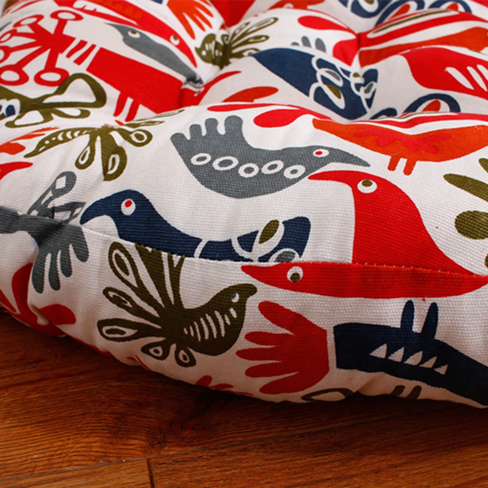 43/52cm Round Shape Seat Cushion Silk Cotton Core Cotton Polyester Tatami Cushion Pillow Home Decoration Car Soft Sofa Cushion