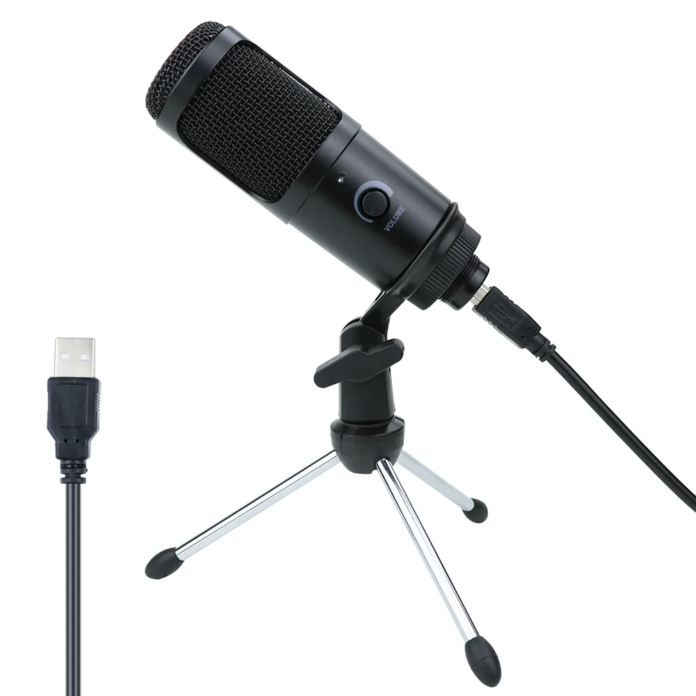 USB Condenser Microphone for Computer Karaoke Studio Microphone for bm 800 YouTube Gaming Recording mic with Stand Shock Mount