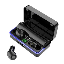 Шумоподавление в ухо мини с микрофоном 6D Бас Спорт стерео звук зарядная коробка беспроводные Bluetooth наушники сенсорное управление