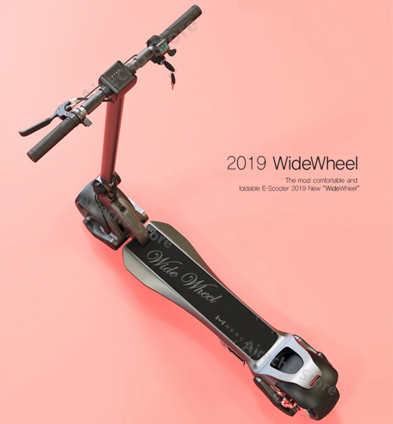 ЕС последние Mercane WideWheel Kickscooter 48V 500 W/1000 W двухмоторный умный электрический скутер с широким колесом 45 км/ч Ховерборд