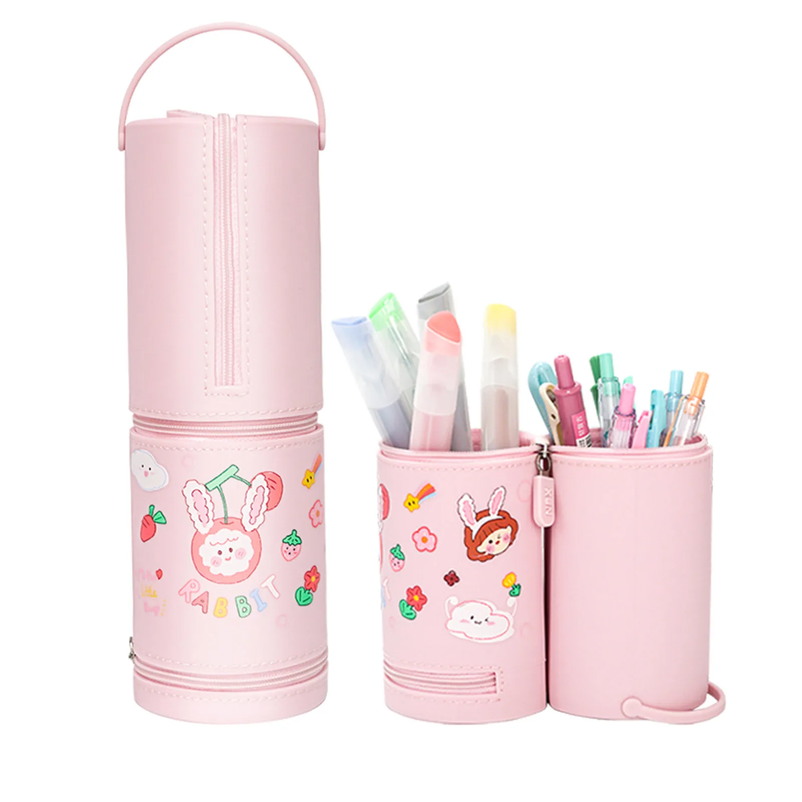 

Multi-function Pencil Case Starfall Quicksand Translucent Creative Multifunction Cylindrical Pen Box Cute School Stationery