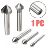 1pc 3 Flute HSS Countersink Drill Bit 90 Degree Chamfer Cutter Tool For Wood Steel 6.3/8.3/10.4/12.4/16.5/20.5mm ► Photo 2/6