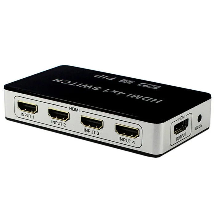 4K HDMI переключатель PIP 4x1 видеокоммутатор 4K x 2K 3D с пультом дистанционного управления для Apple tv PS4 HD tv VH99