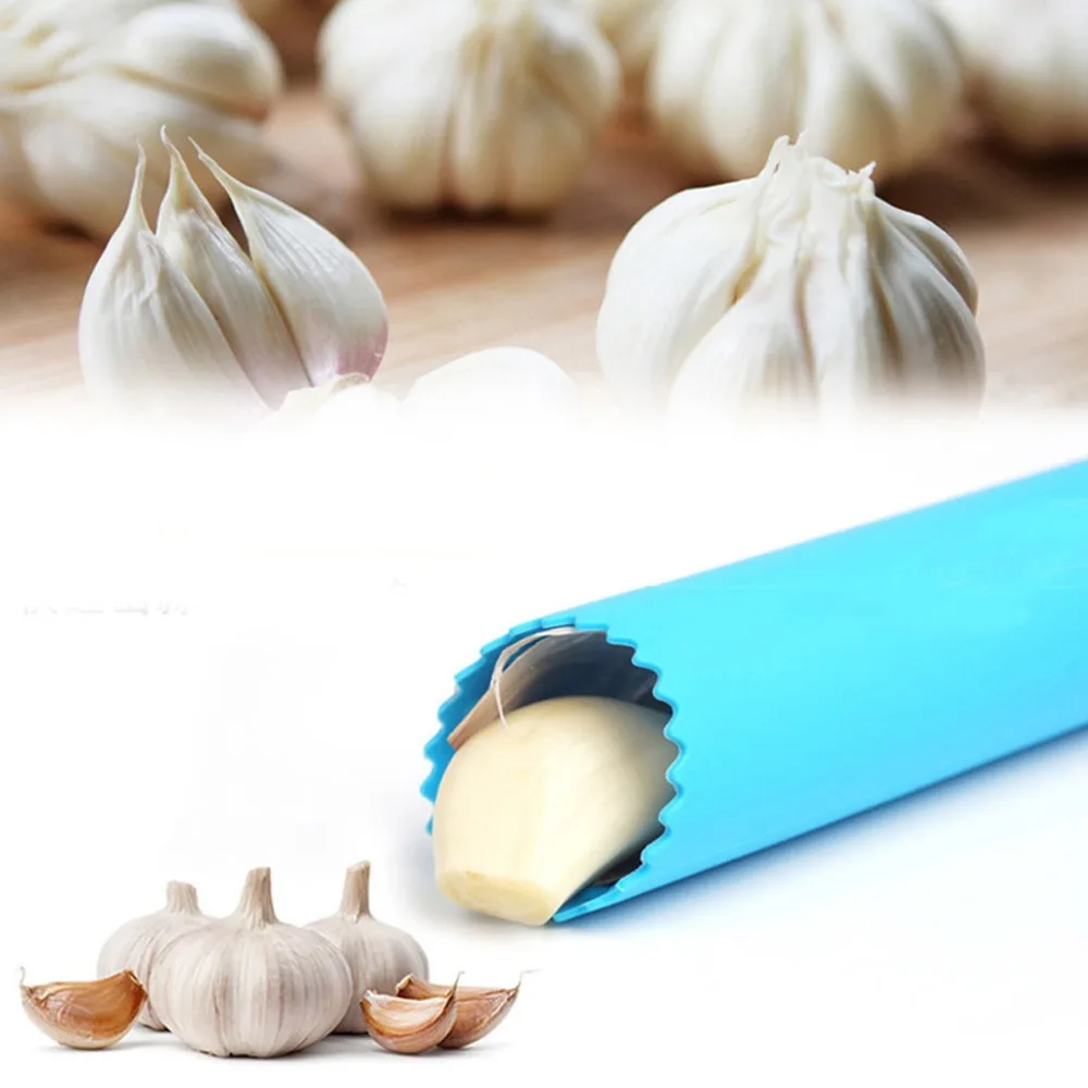 Garlic Peeler Silicone Tube Roller Garlic Peeling Tube 2 Pcs Easy Peel Garlic Peelers. Garlic Skin Remover Black