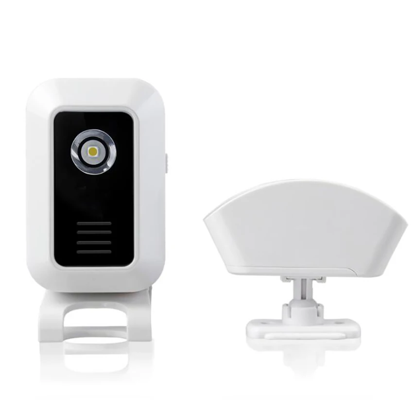 

Wireless Infrared Welcome Doorbell Chime Kit, 1 Receiver +1 PIR Motion Sensor, 4 Volume Levels, Welcome Motion Sensor Alarm
