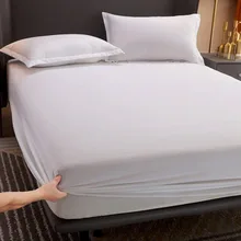 Housse de matelas en coton de couleur Pure, drap housse de protection, fixe, antidérapant, Simmons pur, produit pour la maison et l'hôtel, 1 pièce