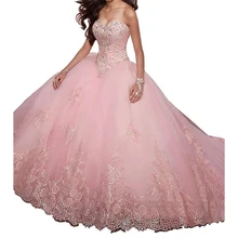 Роскошное кружевное бальное платье, сексуальное Тюлевое платье с аппликацией, бальное платье, длинное платье для выпускного вечера, vestidos De 15 Anos