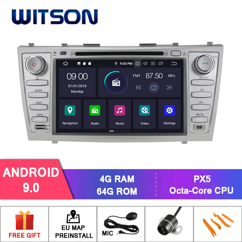 Excellent WITSON Android 9.0 car stereo for TOYOTA CAMRY 2007-2010 car audio gps dvd car radio car gps dvd player for TOYOTA CAMRY 0