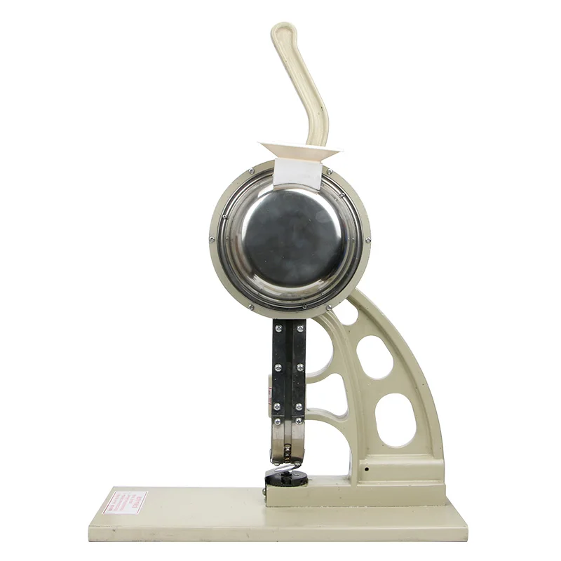 Semi-automatic hand press / riveting / hollow rivet / ringless button / air eye /