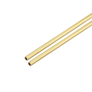 

uxcell Brass Round Tube 300mm Length 1mm OD 0.2mm Wall Thickness Seamless Straight Pipe Tubing 2 Pcs