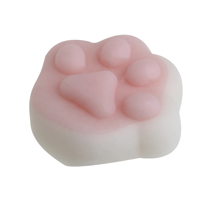 Кошка Животное сжимает Исцеление игрушка Kawaii коллекция снятие стресса Мягкий силикон E65D