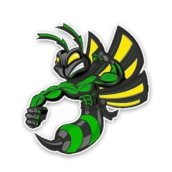 

14CM14.8CM Lovely Cartoon Hornets Colored PVC Car Sticker Bumper Window Graphic Decoration C1-5162