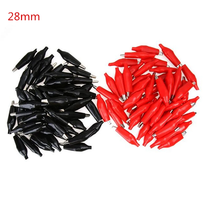 

Alligator/Crocodile/Spring Clip Test Terminal Clamp 28mm - Pack Of 50