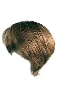 Hstonir 14,5 дюймов европейские волосы remy Peruka Perruque Femme Juif Bob кружевные передние парики натуральный черный блонд шелкопрядный парик G016 - Цвет: #8