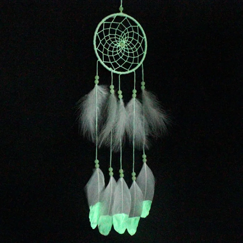 

Fluorescent Dreamcatcher Indoor Handmade Pendant Ornament Valentine's Day Gift XR079