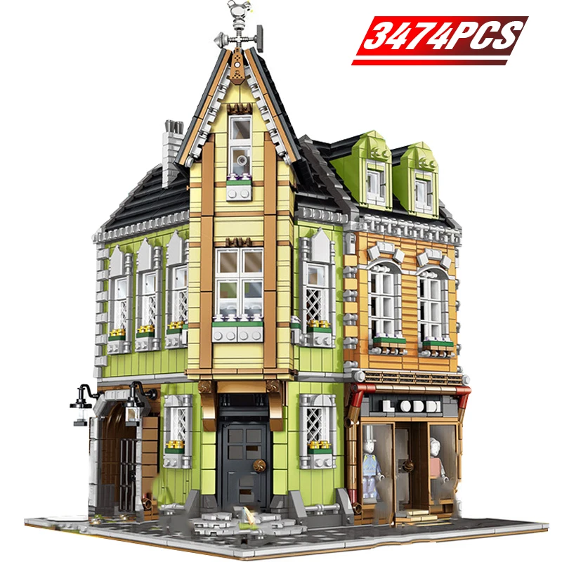 Creator Expert MOC Architecture Building Blocks Technic Corner Theme Park City Street Houses Designer Bricks Gift for Kids | Игрушки и