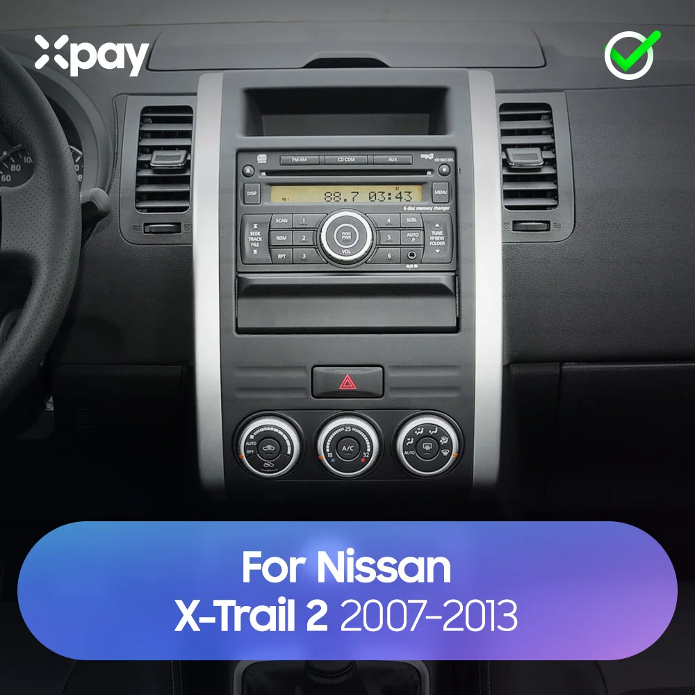 XPAY 10 1 дюймовый 2din автомобильный радиоприемник приборная панель для Nissan X Trail 2 2007