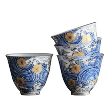 2 шт./лот керамическая чайная чашка фарфоровая чайная чаша 60 мл эмалированные чайные чашки чайная посуда китайский чайный набор кунг-фу маленькие чашки контейнер посуда для напитков