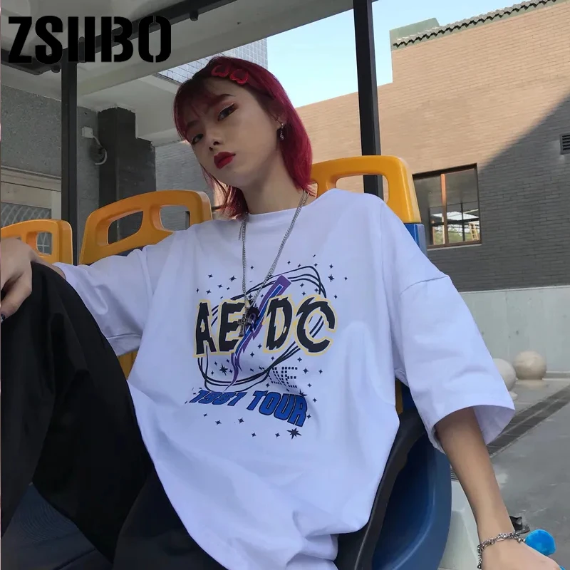 short sleeve Printed graphic tee women clothing accessory album club New summer t shirt women white tops fashion t-shirt