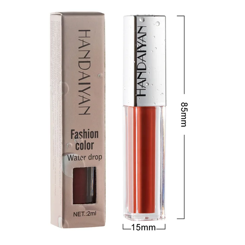 

HANDAIYAN 12 Colors Matte Sexy Lip Gloss Velvet Matte Lasting Moisturizing Waterproof Cosmetic Beauty Keep 24h Lipgloss