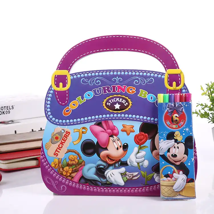 Disney Mickey Minnie Mouse Navidad Grande Divertido Libro Para Colorear Actividad Color Ninos Ebay