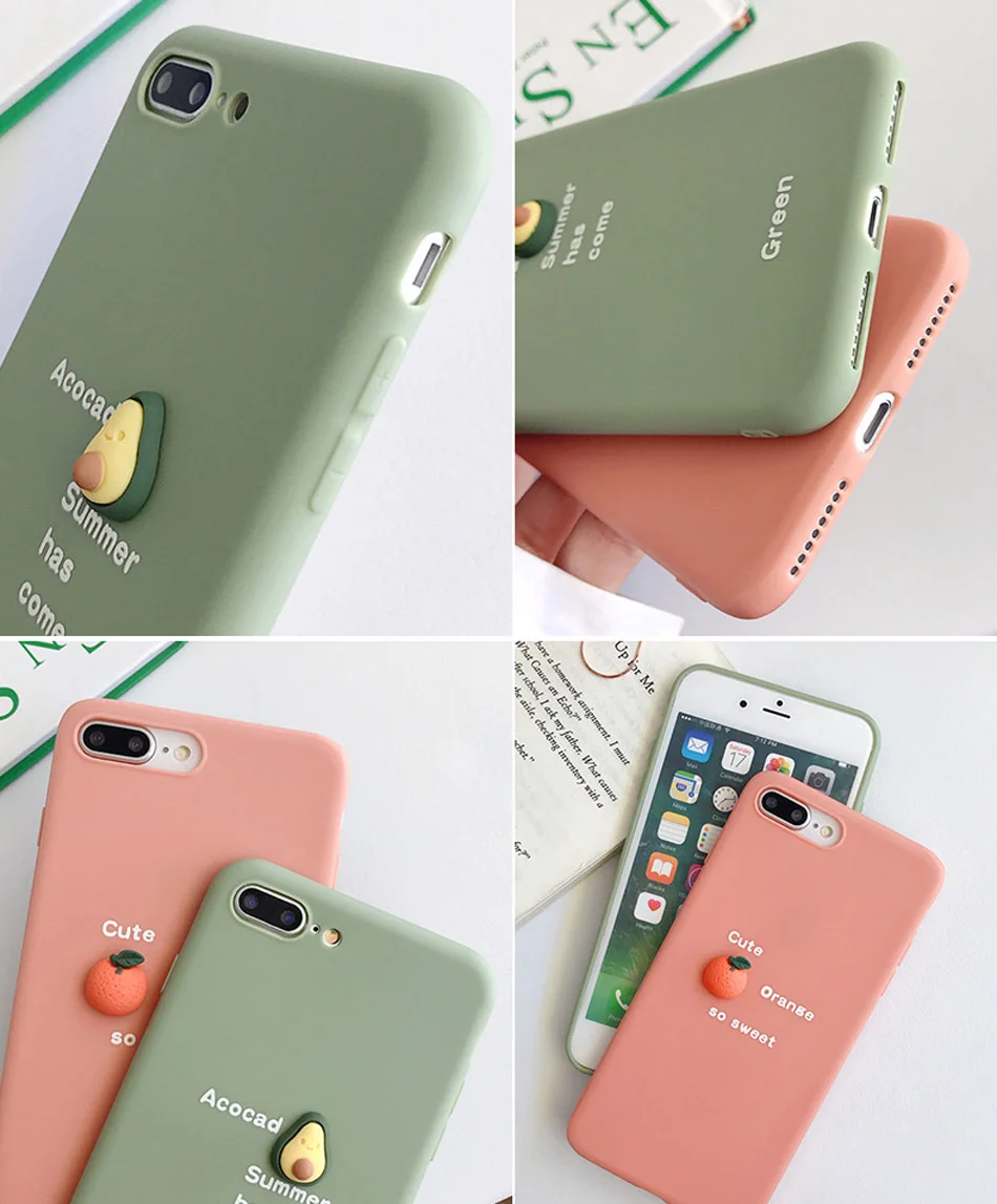 Lovebay Забавные 3D авокадо апельсин чехлы для телефонов huawei Nova 5 Pro P20 P30 Pro mate 20 Honor 20 10 9X мягкая термополиуретановая крышка-Чехол