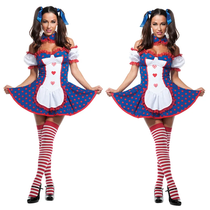 

Fashion New Code-based Halloween Circus Performance Clothing Clown Clothing Role-playing Adult Female Magician Stage Wear