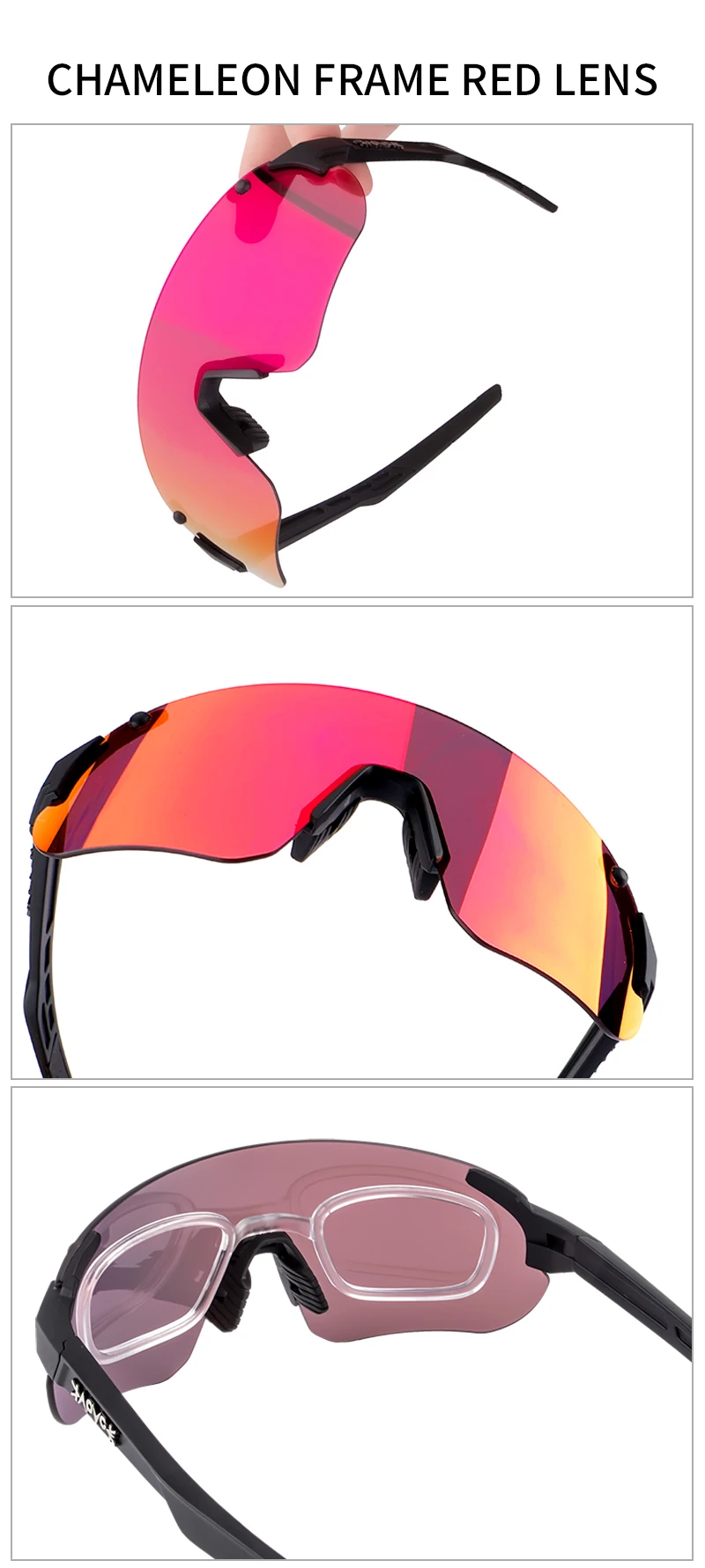 Lunettes De Soleil Photochromiques, Protection UV400, Lunettes De Vélo Pour Homme Et Femme, Lunettes De Soleil De Sport Pour Le Cyclisme, Le Golf
