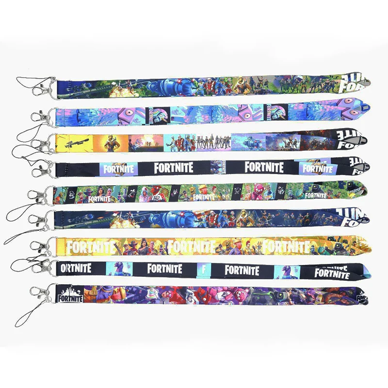 Fortnite Mobile Phone Straps Neck ID Card Holders Key Camera Lanyard Hang Rope Accessories Decoration Kid Boys Girls Gifts Cute | Дом и сад