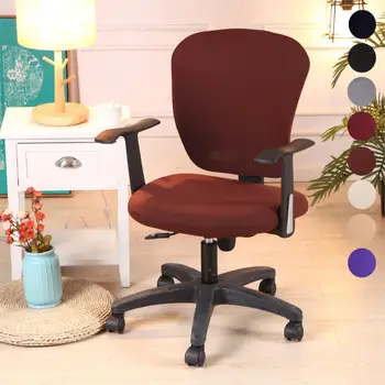 

Universal Size Stretch Spandex Chair Covers Anti-dirty Computer Seat Chair Cover Removable Slipcovers For Office Seat Chairs