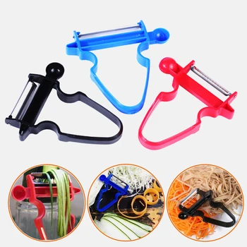 

3 pcs Set Slicer Shredder Peeler Julienne Cutter Multi Peel Stainless Steel Blade Zesters Kitchen Tools Magic Trio Peeler Set