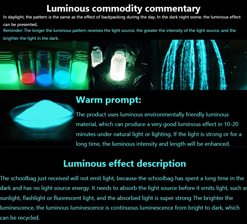 Glow in the Dark DJ Boy Waterproof Backpack