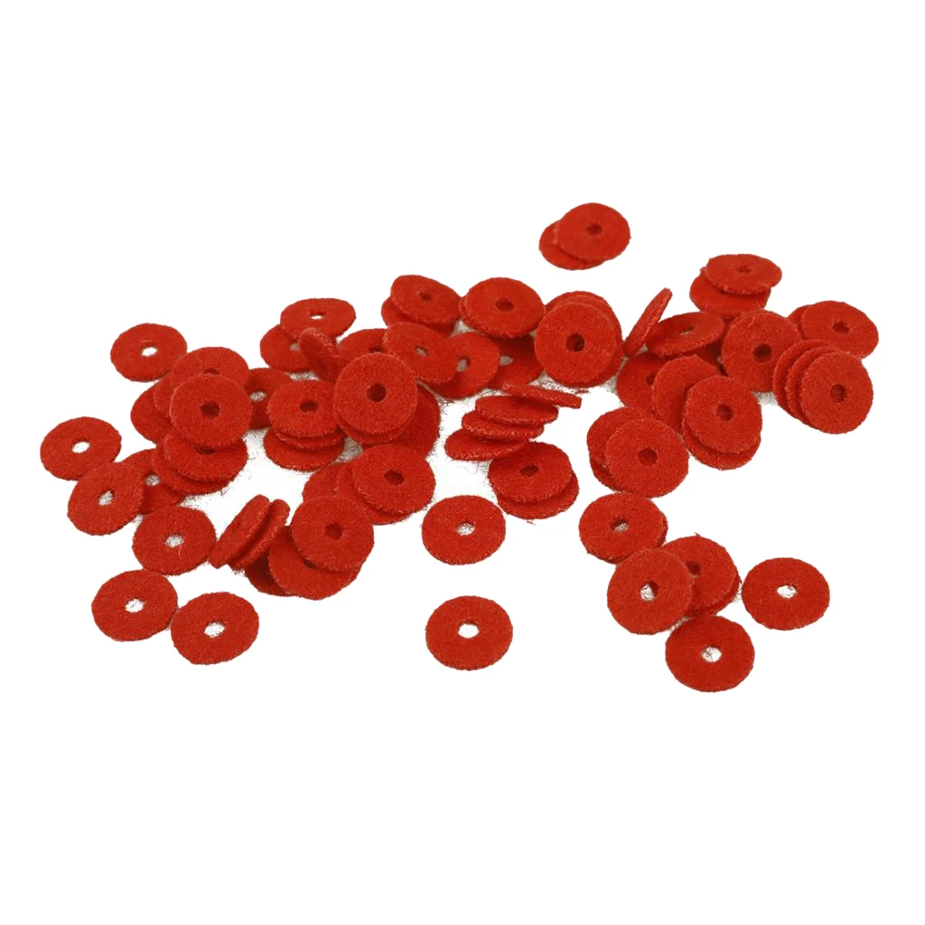 90 Pcs Piano Felt Keyboard Punchings Front & Balance Rail Accs For Pianist
