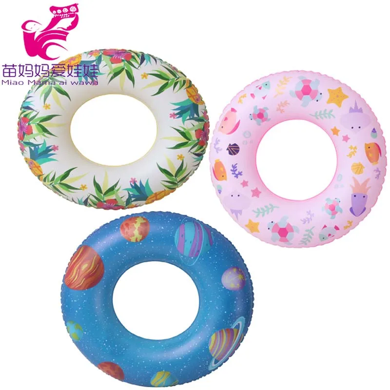 

18 inch girl doll summer swimming ring for 43 cm baby doll clothes toy accessories