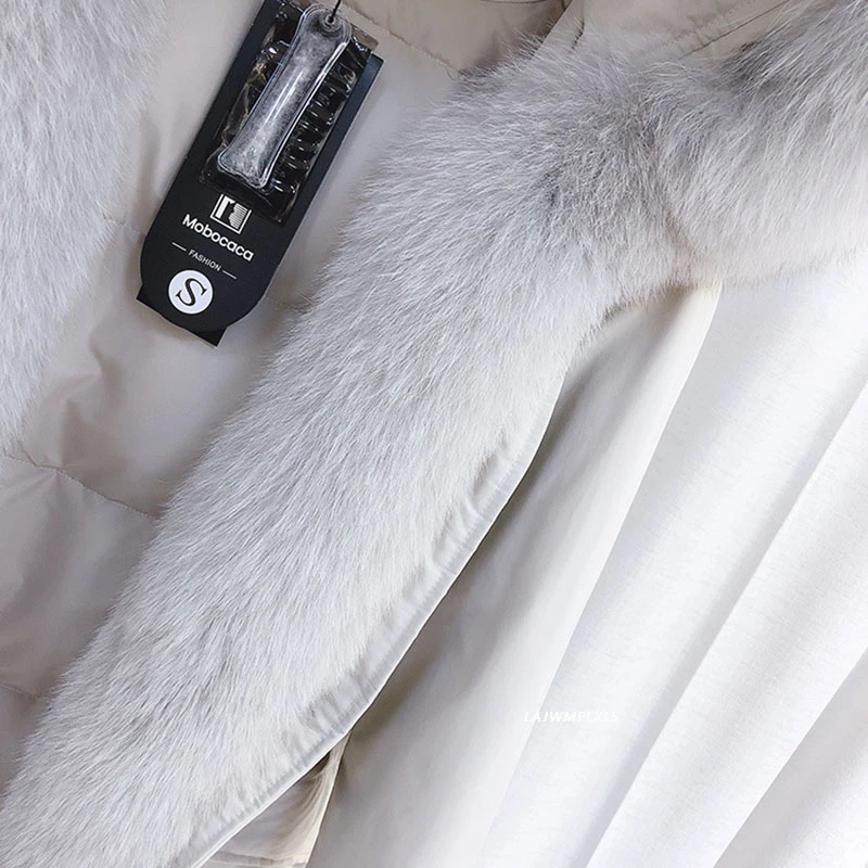 2020 New Winter Down Jacket Natural Fur Collar