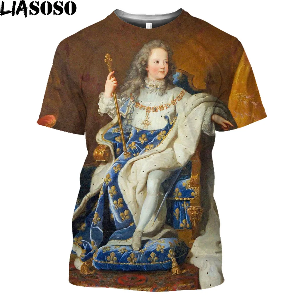 LIASOSO Fashion Louis XIV Louis 14 3D Printed T Shirt Men Women New  Napoleon Bonaparte T Shirt Casual French Harajuku Shirt Tops - AliExpress
